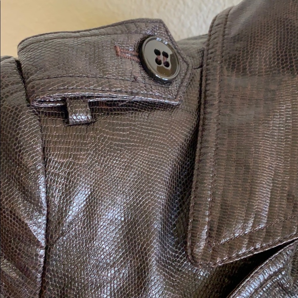 Zara Basic Leather Jacket - image 7